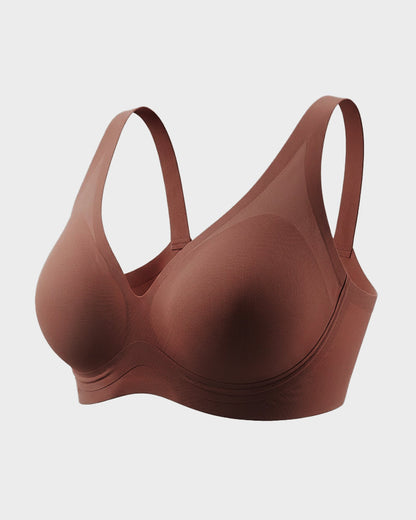AirEase™ Supportive Wireless Deep-V Bra - Coffee