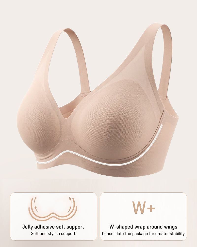 AirEase™ Supportive Wireless Deep-V Bra - Nude