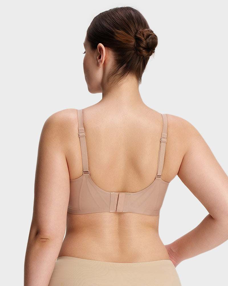 AirEase™ Supportive Wireless Deep-V Bra - Nude
