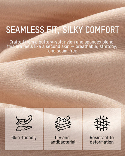 Invisible Jelly Lift Bra with Breathable Water Drop Hollow - Nude