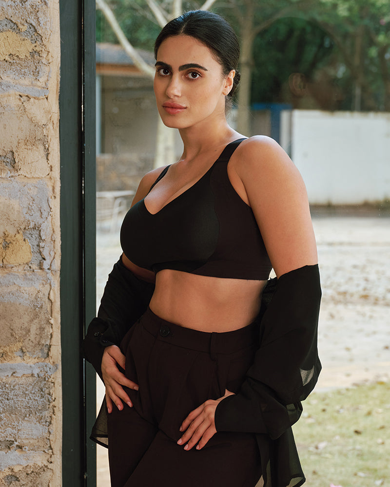 CloudLift™ bra Invisible Wide-Band Wireless Support Bra - Black
