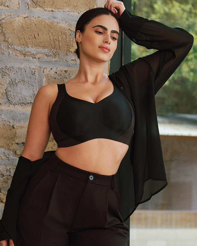 CloudLift™ bra Invisible Wide-Band Wireless Support Bra - Black