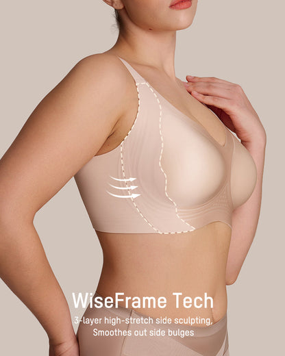 CloudLift™ bra Invisible Wide-Band Wireless Support Bra - Sand