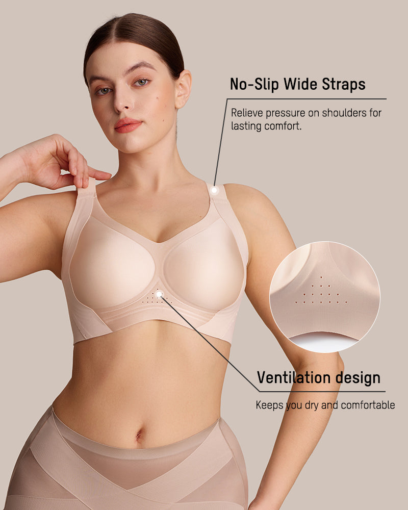 CloudLift™ bra Invisible Wide-Band Wireless Support Bra - Sand