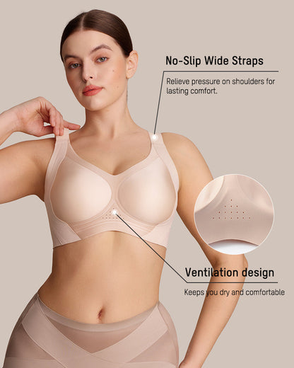 CloudLift™ bra Invisible Wide-Band Wireless Support Bra - Sand