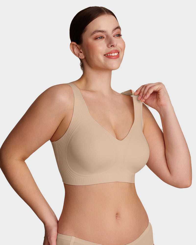 Lifting Wire-Free Antibacterial Jelly Bra - Skin