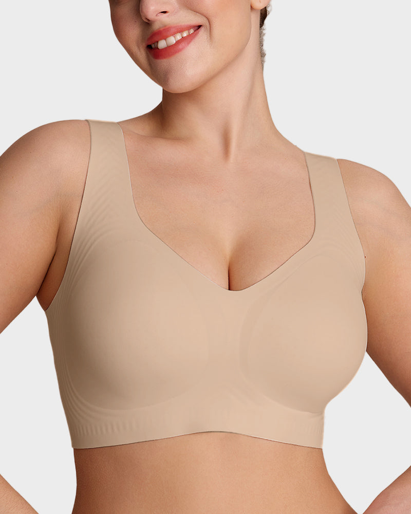 Lifting Wire-Free Antibacterial Jelly Bra - Skin