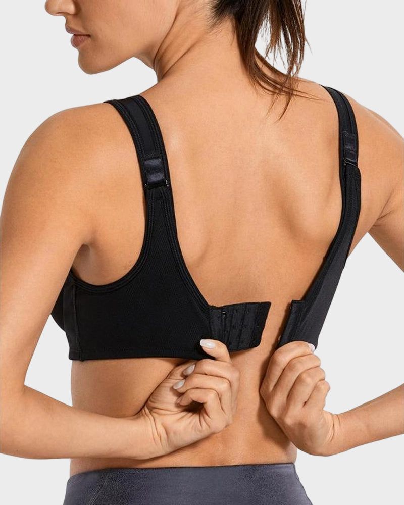 Max Control Outside-Wire High Impact Sports Bra - Black
