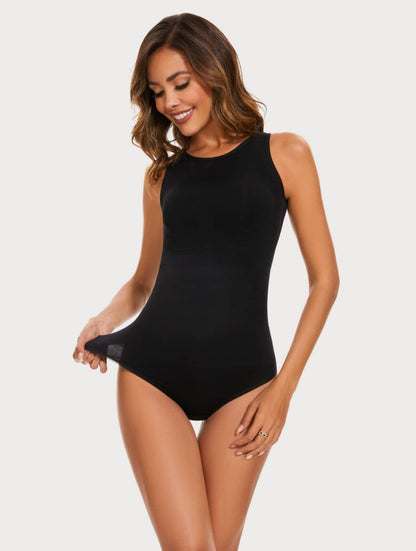 Round Neck Thong Bodysuit