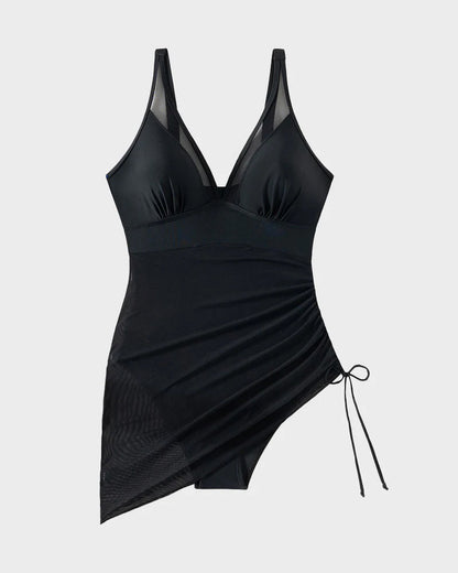 Slimming Mesh Sheer Sarong Wraps Bathing Suit