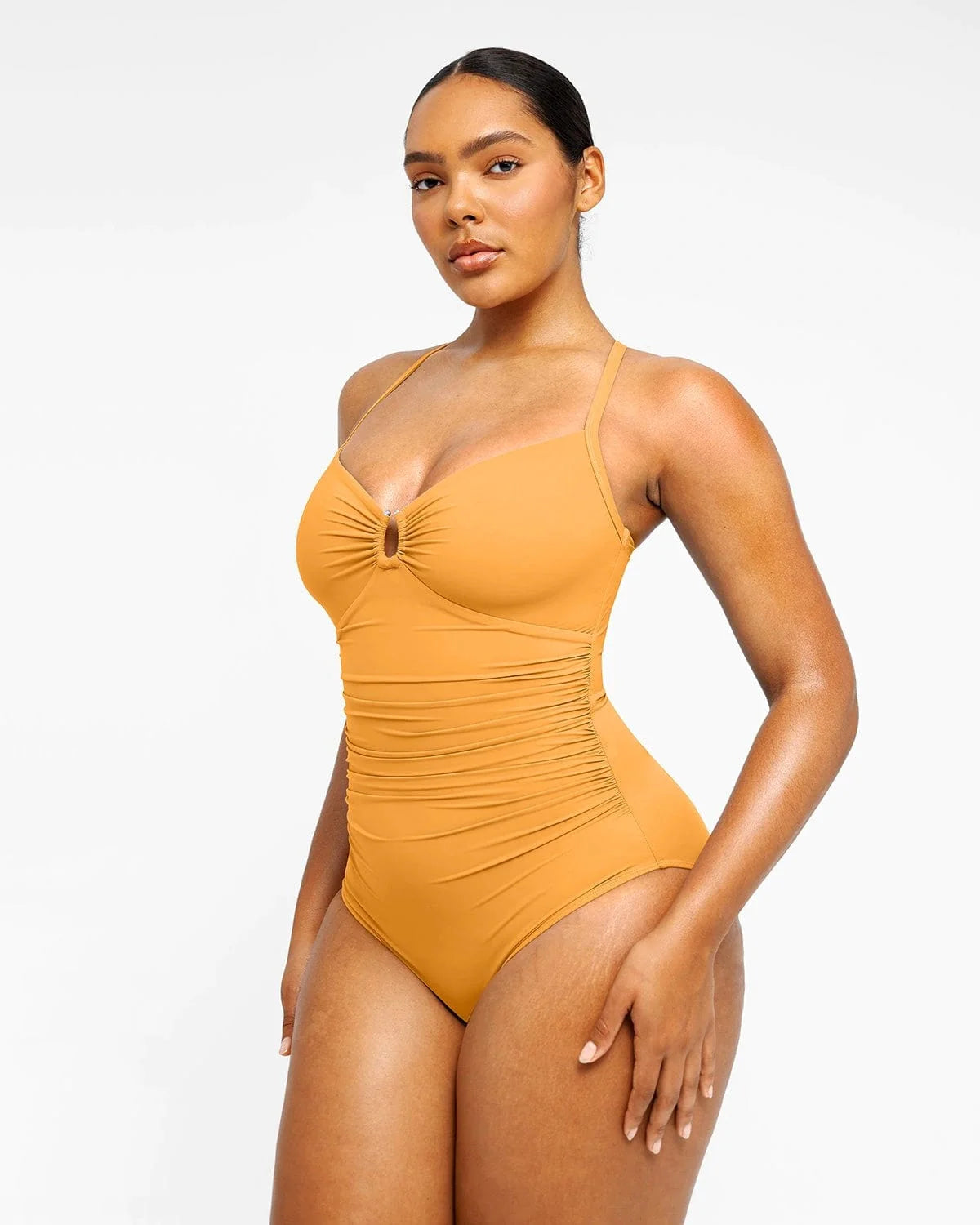 Smart Sculpt U-Ring Cut Out Shaping Swimsuit