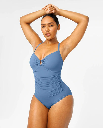 Smart Sculpt U-Ring Cut Out Shaping Swimsuit