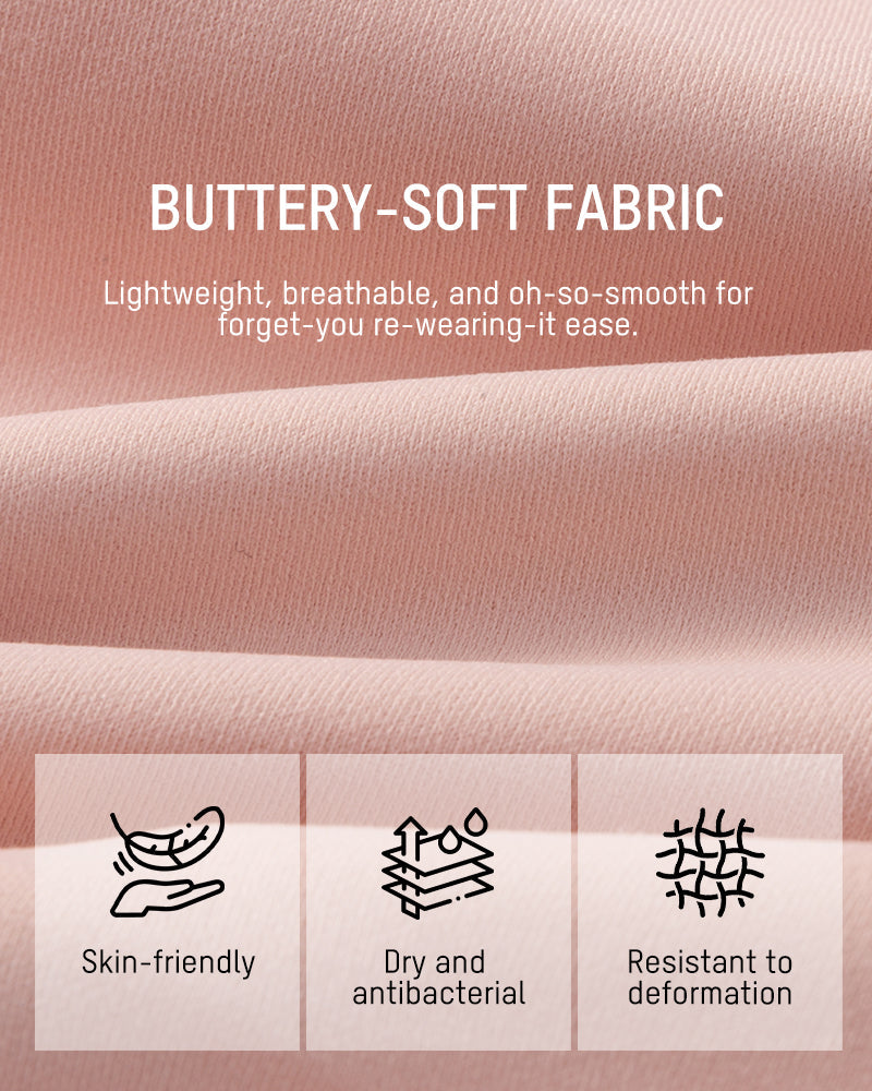 Wireless V-Neck Back & Side Smoothing Bra - Pink