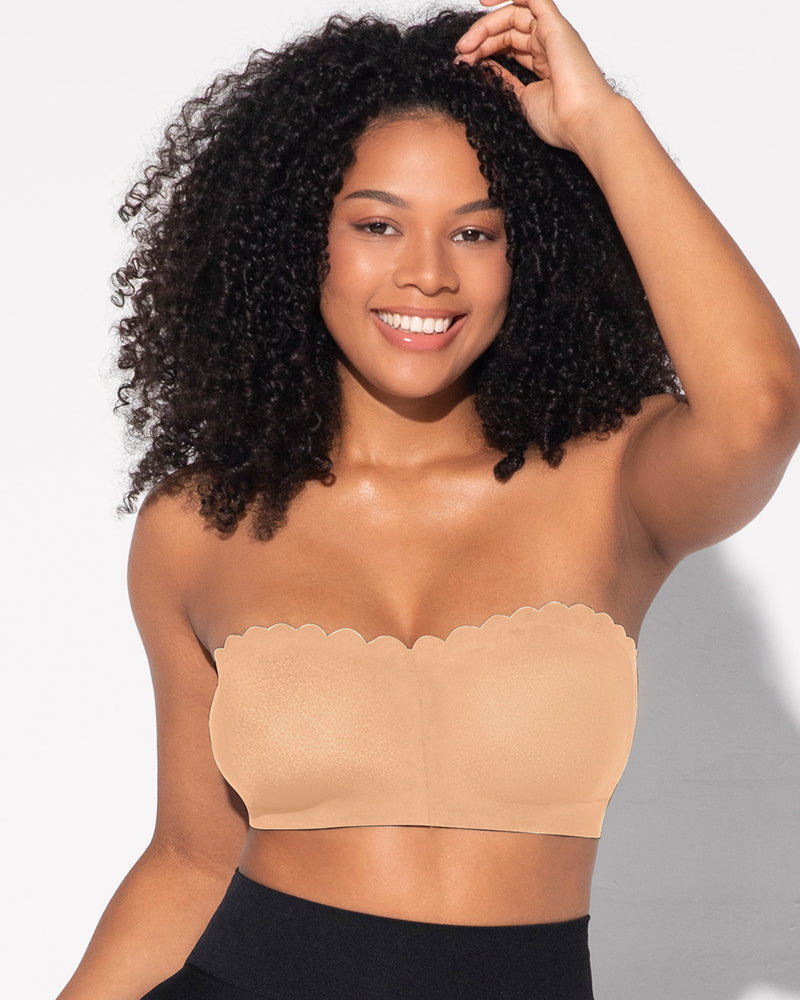 Strapless Front Closure Leopard Print Bra - Leopard