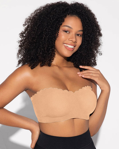 Strapless Front Closure Leopard Print Bra - Leopard