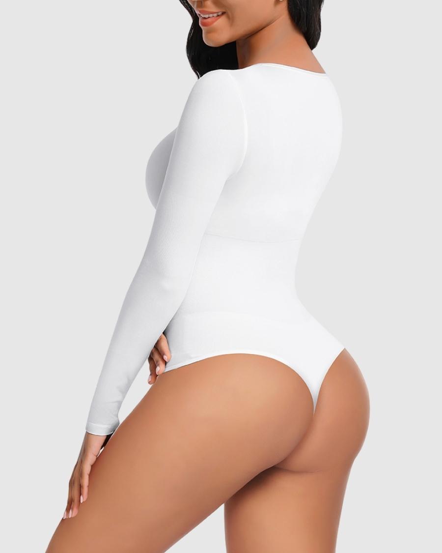 Body Suit Long Sleeve Thong