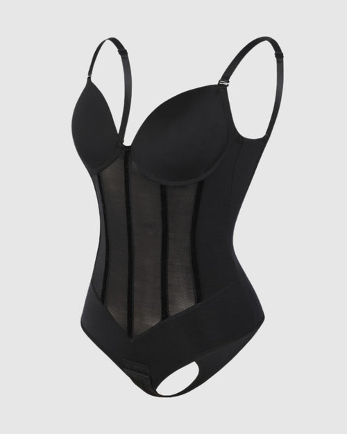 Sexy Bra Thong Body Suit in black