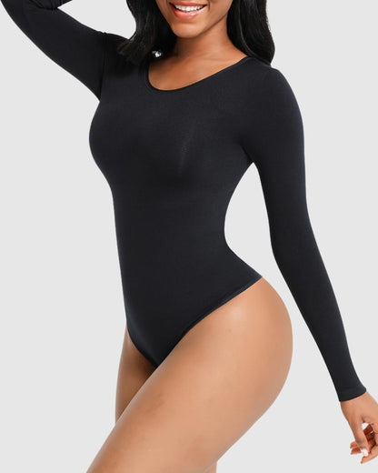 Body Suit Long Sleeve Thong