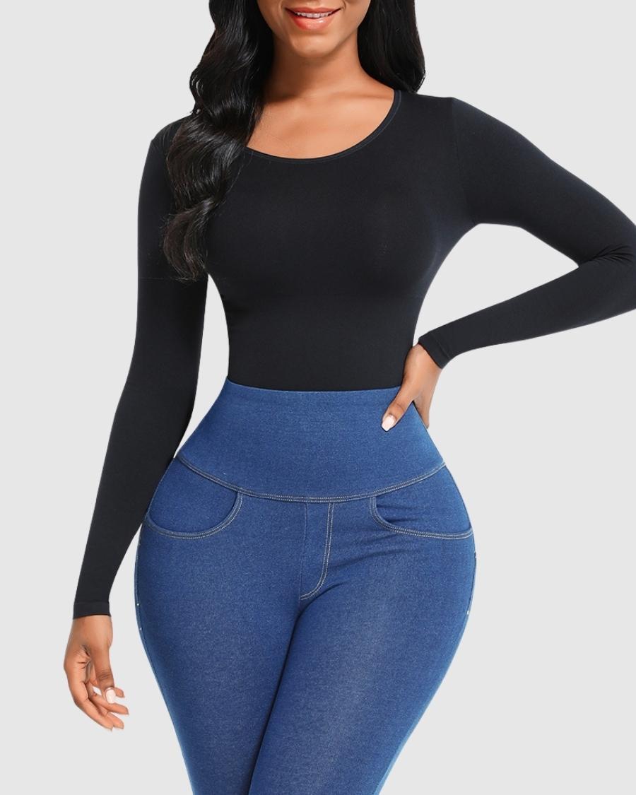 Body Suit Long Sleeve Thong