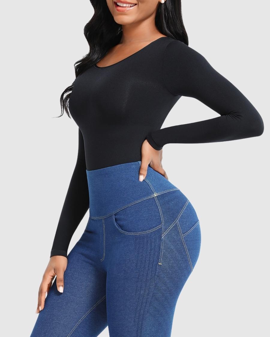 Body Suit Long Sleeve Thong