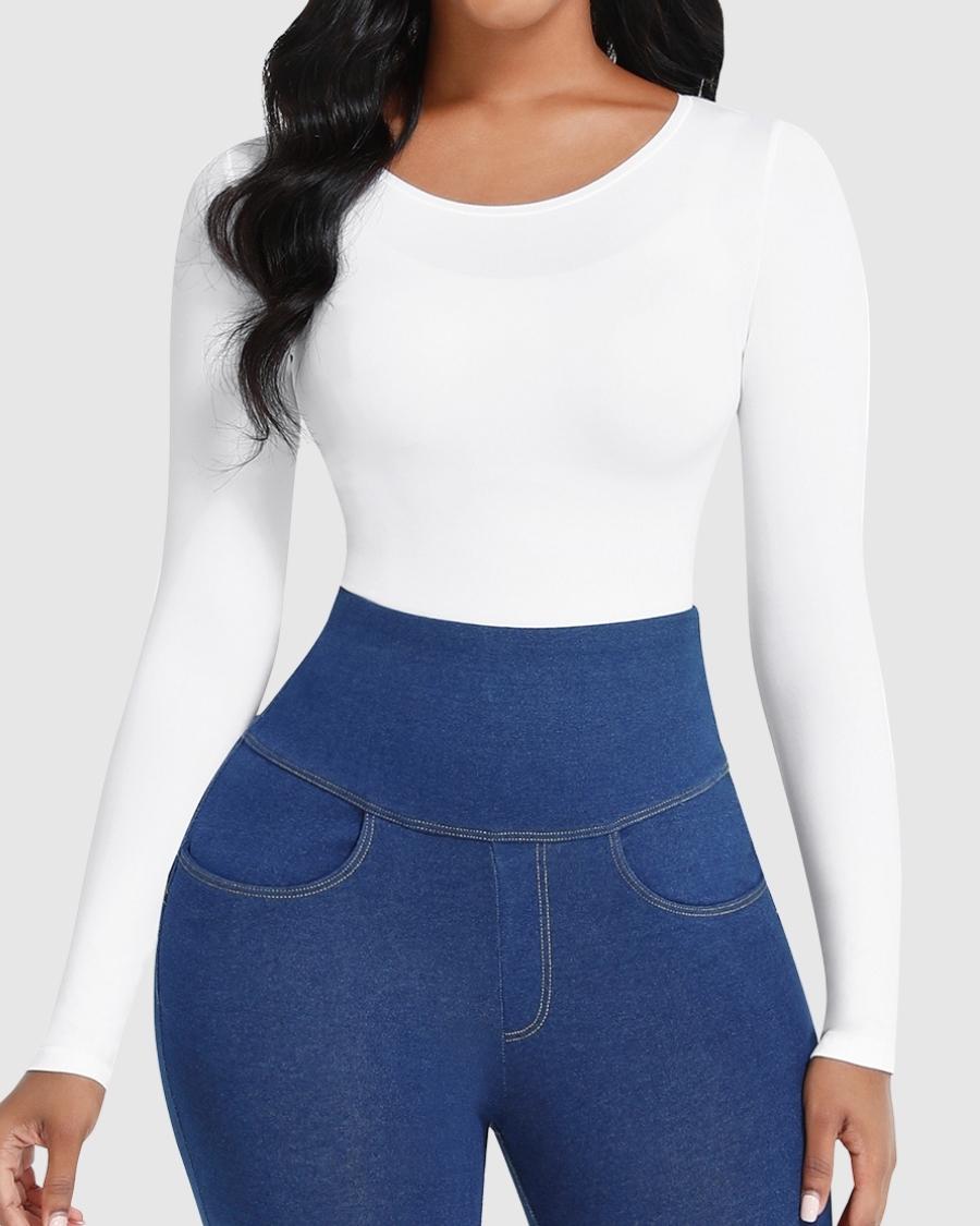 Body Suit Long Sleeve Thong
