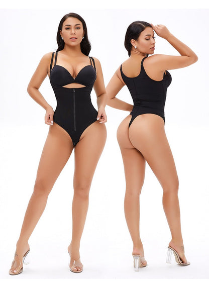 Zipper Thong Bodysuit