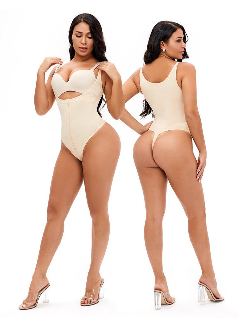 Zipper Thong Bodysuit
