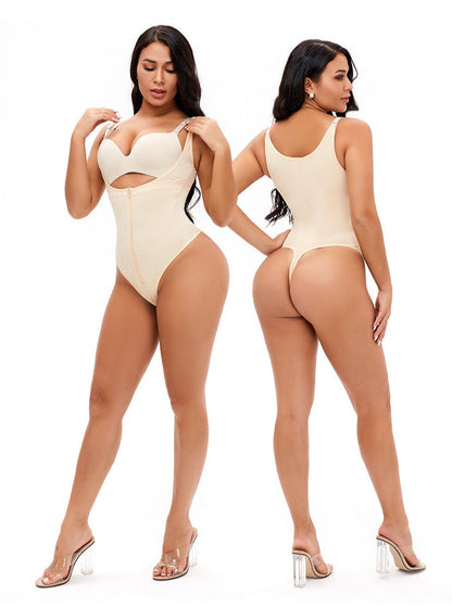 Zipper Thong Bodysuit