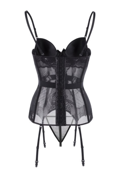Floral Lace Bustier Set