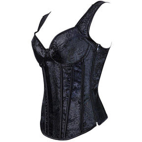 Corset Vest Lace-up Gothic Jacquard corset Hourglass Gal