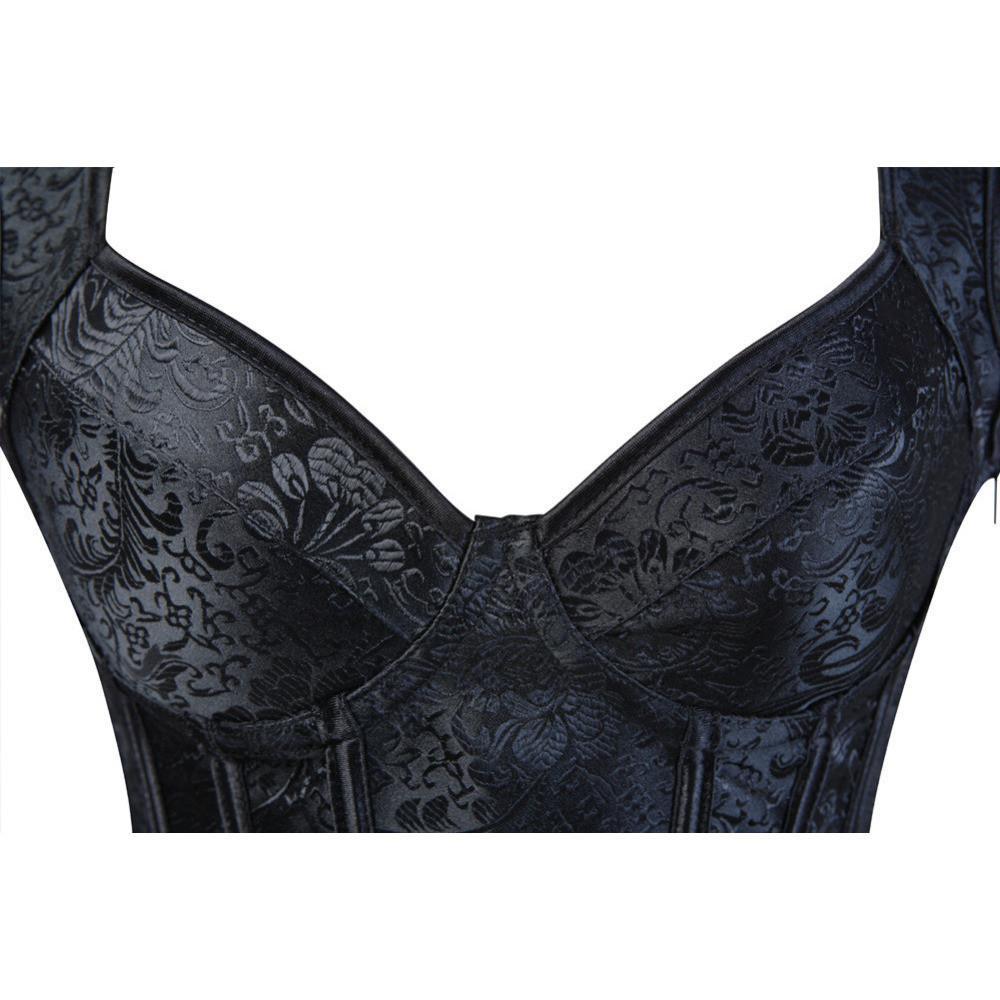 Corset Vest Lace-up Gothic Jacquard corset Hourglass Gal