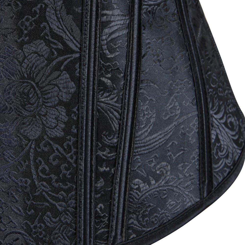 Corset Vest Lace-up Gothic Jacquard corset Hourglass Gal