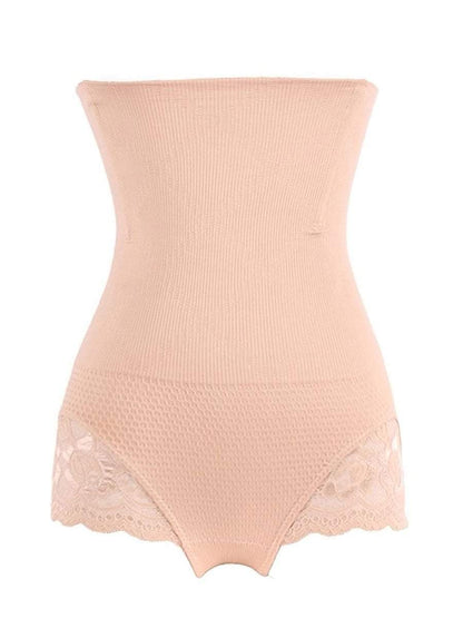 High Waist Boned Shaping Boyshort with Open-Rear-Lift Butt Lifter Hourglass Gal