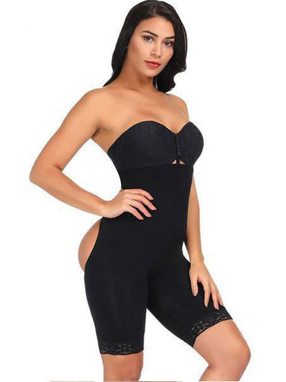 High-Waisted Shaper Short with Open-Rear Lift