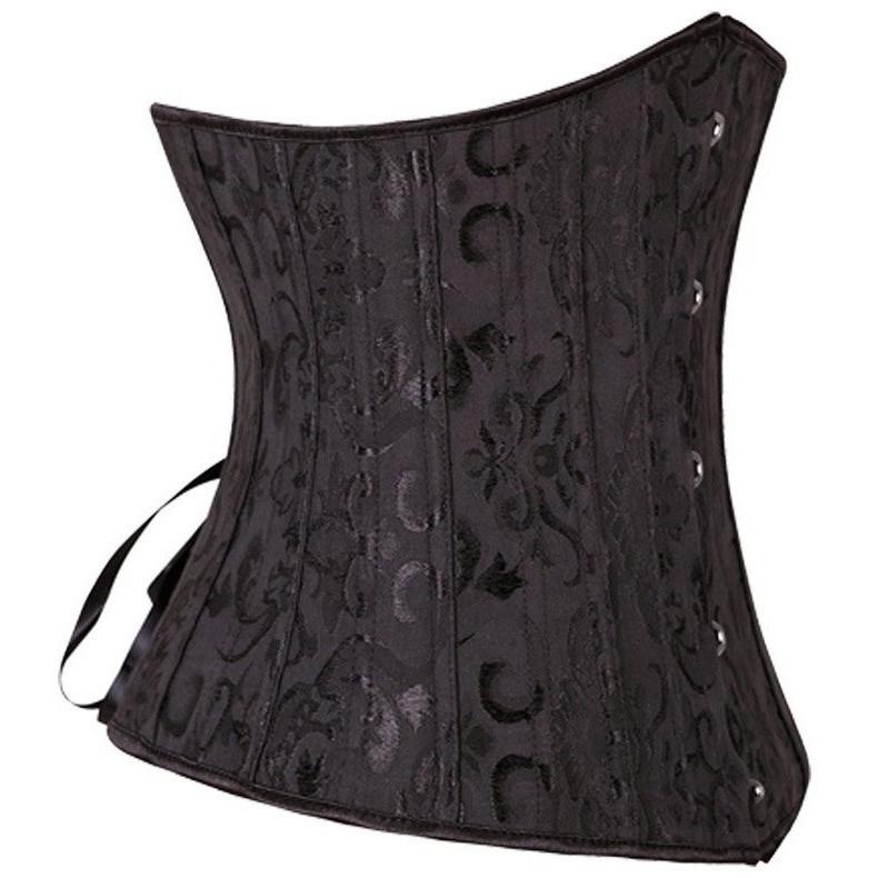 Underbust Corset Top,Black/White,S-6XL, corset, kiwiloverx