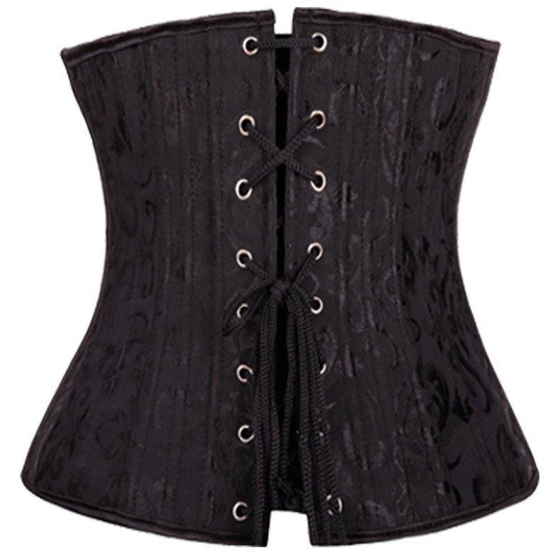 Underbust Corset Top,Black/White,S-6XL, corset, kiwiloverx