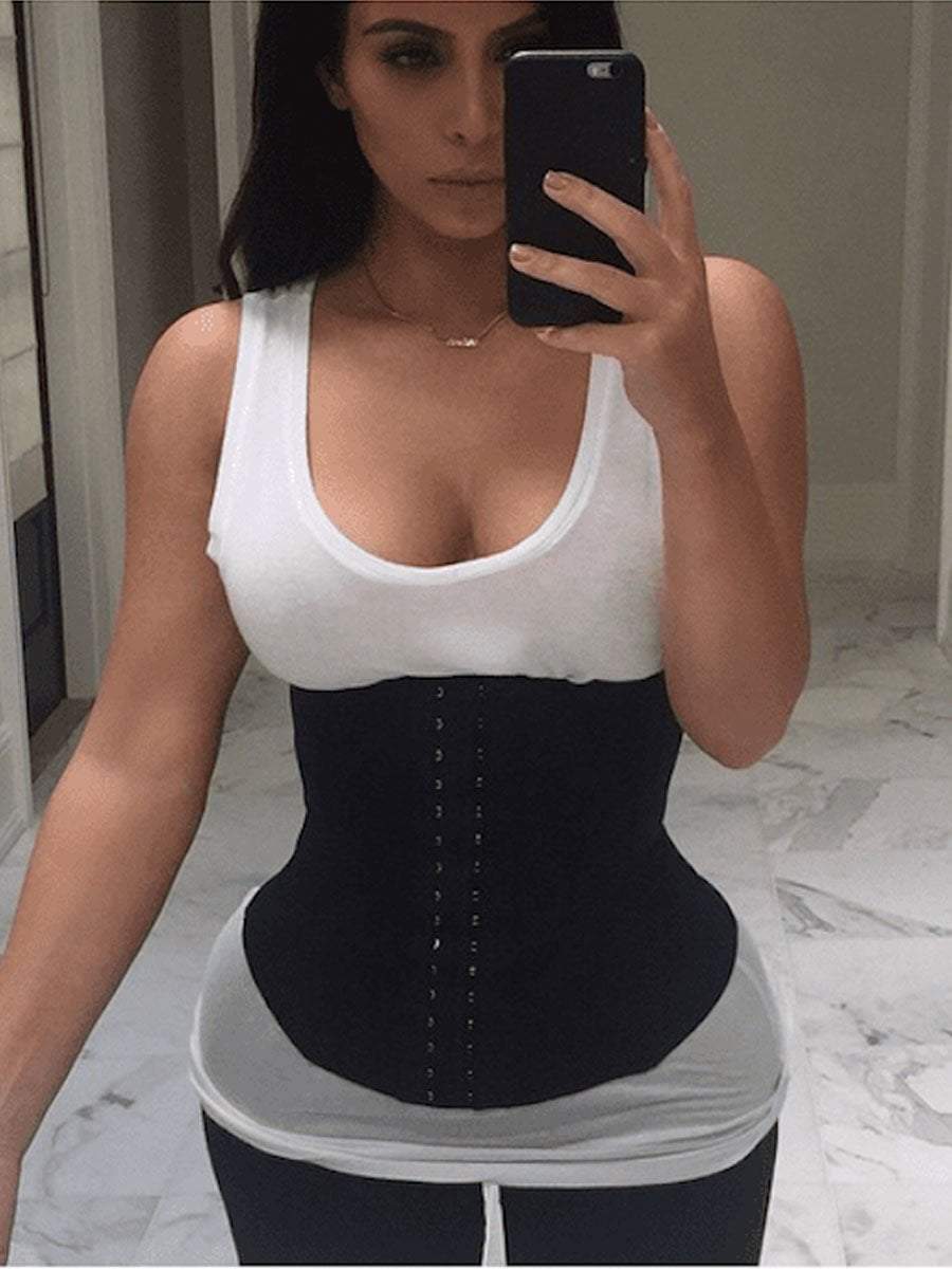 Waist Trainer for Women Lower Belly Fat Hourglass Body Shaper Upgraded Waist  Cincher Shapewear with Steel Bones Extender, Black (28cm, 15 Rows Buckle),  X-Small : : Clothing, Shoes & Accessories