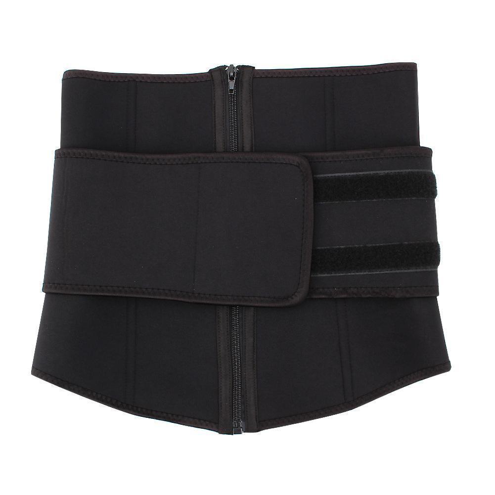 Latex Zipper Waist Shaper With Belt waist trainer Hourglass Gal