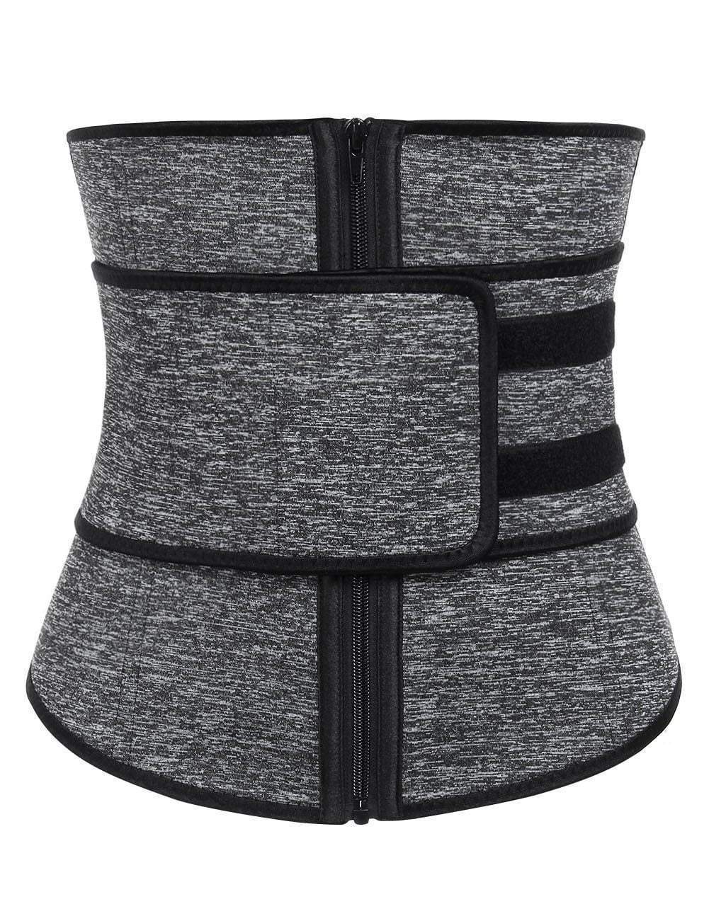 Latex Zipper Waist Shaper With Belt waist trainer Hourglass Gal