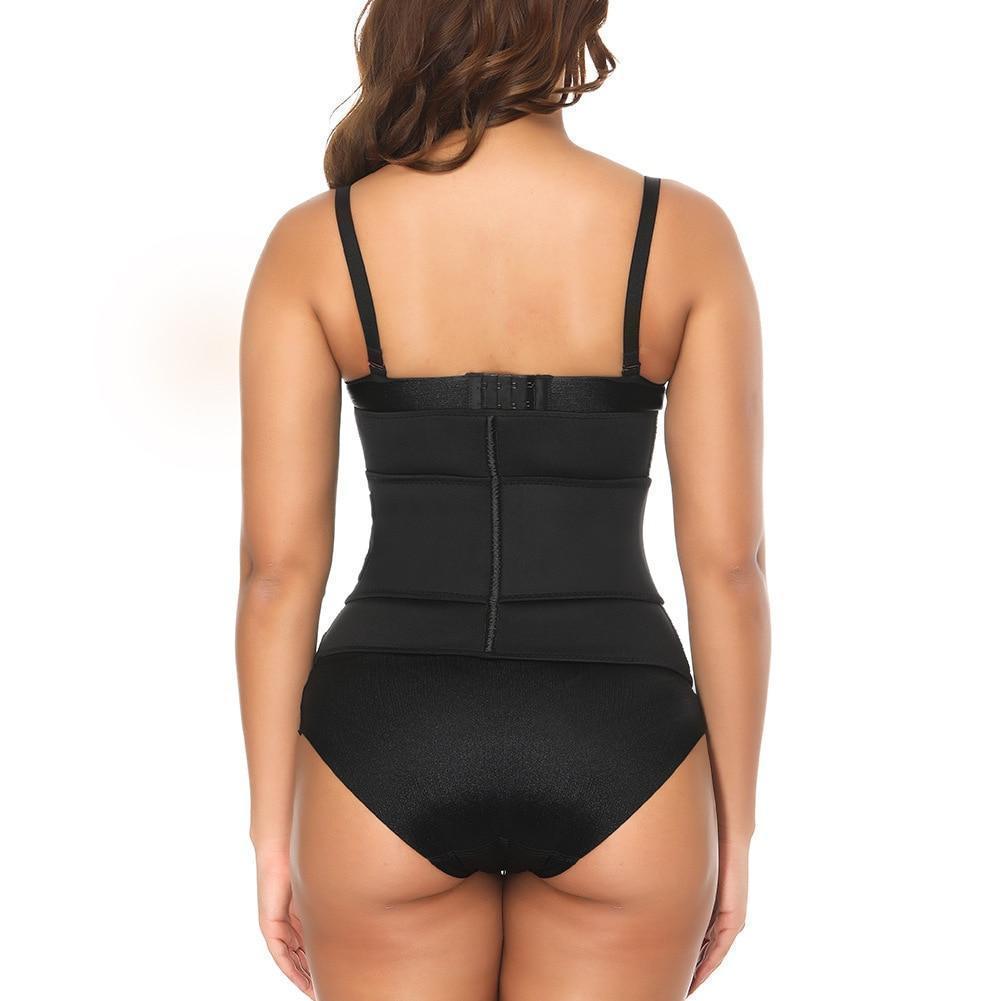 Latex Zipper Waist Shaper With Belt waist trainer Hourglass Gal