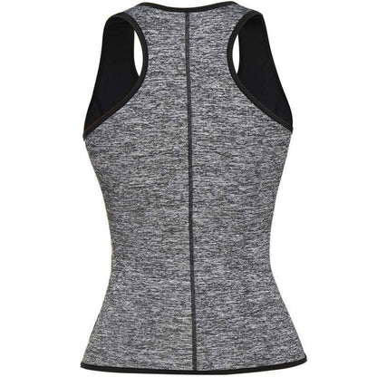 Neoprene Zip-up Waist Trainer Sweat Vest Active wear Hourglass Gal