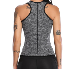 Neoprene Zip-up Waist Trainer Sweat Vest Active wear Hourglass Gal
