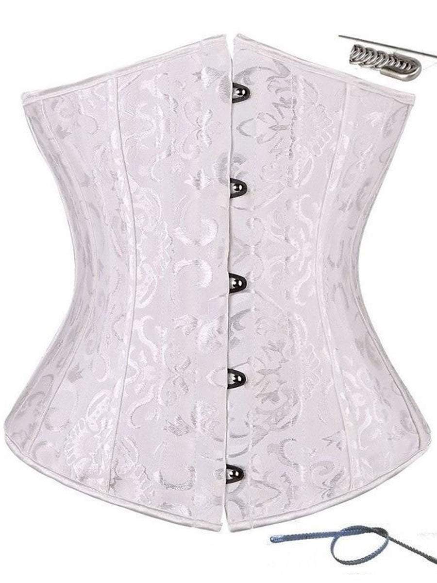 Floral Lace-up Corset